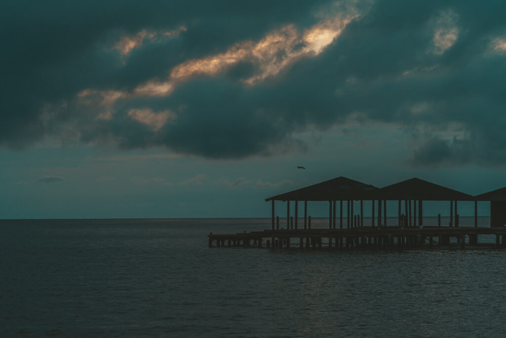 Atardecer en Chamita, en el lago de Maracaibo, estado Zulia. Foto: Aldenix David Ocanto