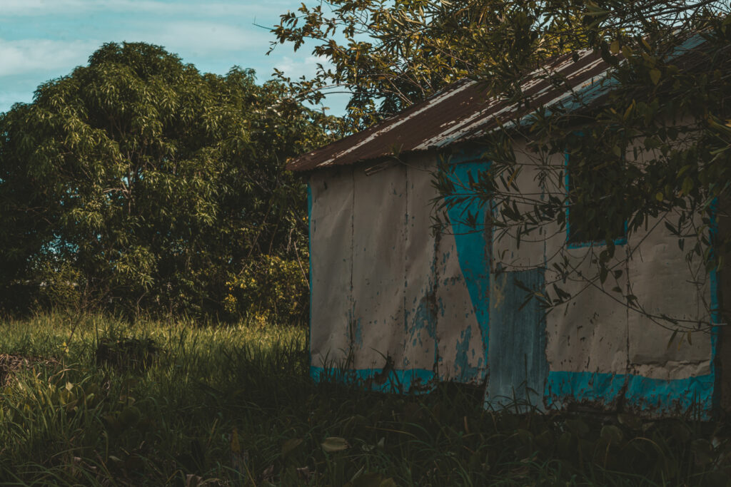 Restos de un palafito en Congo Mirador, en el lago de Maracaibo (Zulia). Foto: Aldenix David Ocanto