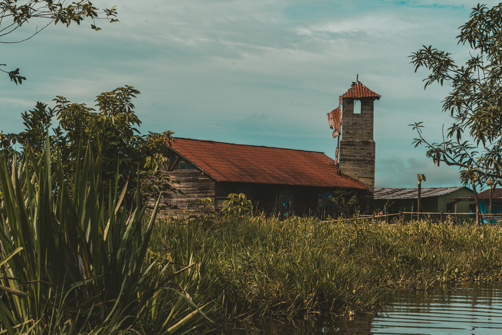 Iglesia de Congo Mirador, en el lago de Maracaibo, Zulia. Foto: Aldenix David Ocanto