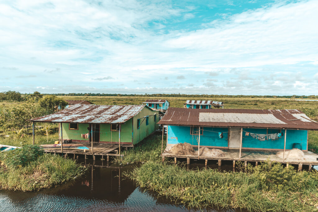 Palafitos en Congo Mirador, en el lago de Maracaibo (Zulia). Foto: Aldenix David Ocanto